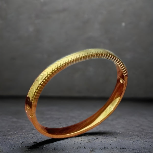 Celestraa Geometric Gold Bracelet – Bold & Stylish