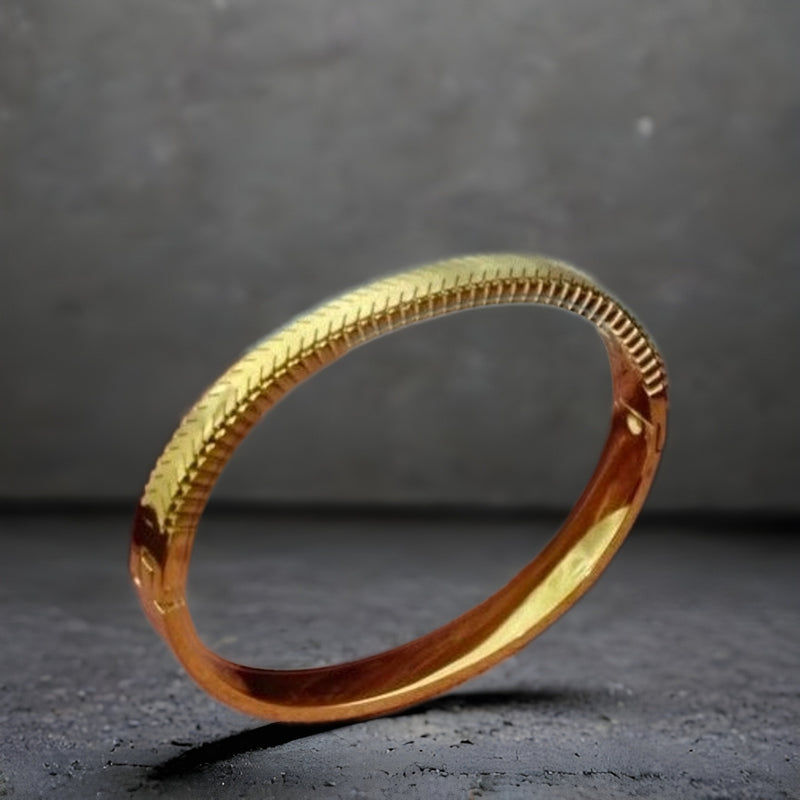 Celestraa Geometric Gold Bracelet – Bold & Stylish