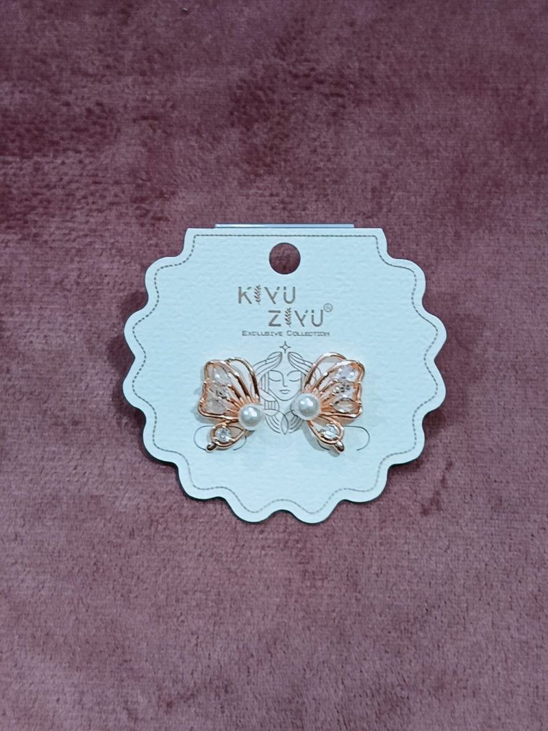 Butterfly Rose gold Earrings