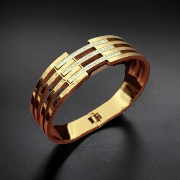 Celestraa Broad Bangle Bracelet – Everyday Luxury Jewelry