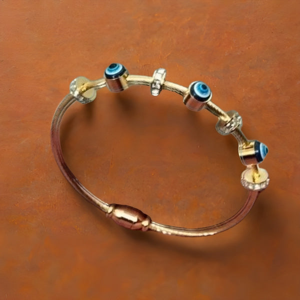 Celestraa Classic Rope-Twist Gold Bracelet with Diamond Shine charm