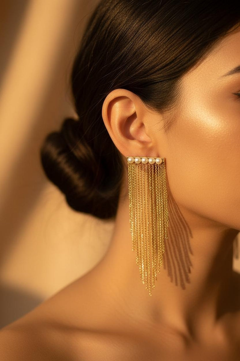 High Fashion Oversized Earrings – Gold Plated Jewelry