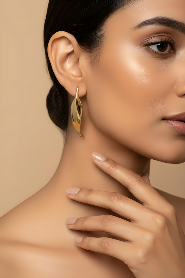 Oversized Gold Hoop Earrings for Girls & Women