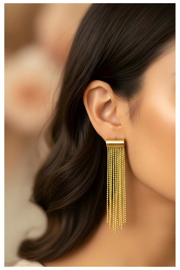 Layered Chain Earrings for Party Wear – Fashion Jew