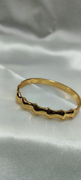 Celeste gold Kada bracelet