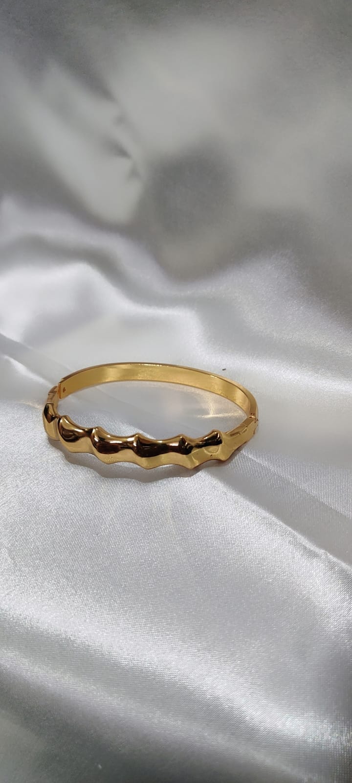 Celeste gold Kada bracelet