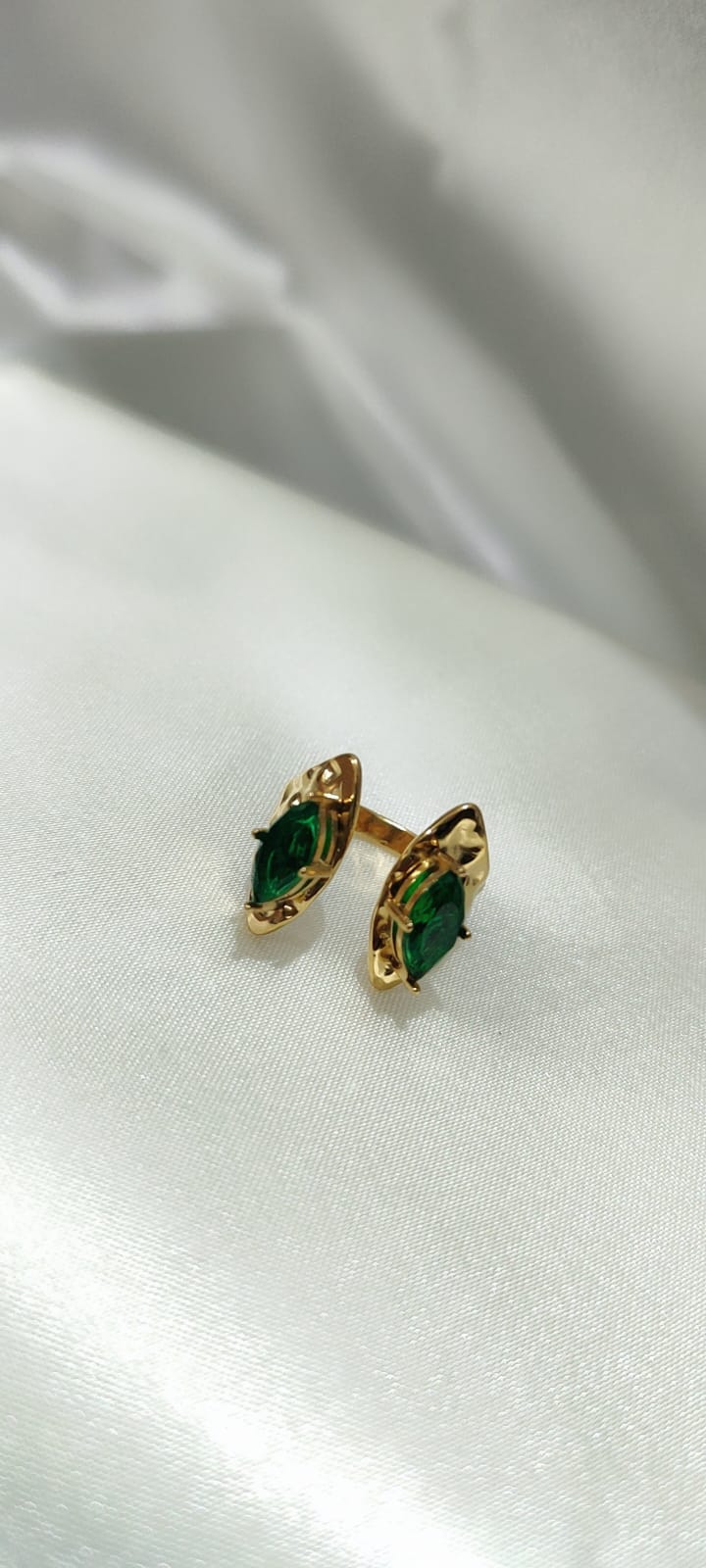 Green Kundan Ring