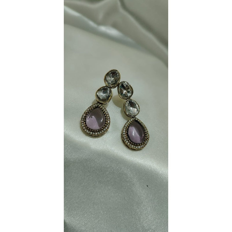 Raas Rasiya  lavender Traditional Earrings