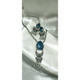 Oxidised Silver Pendant Set with Matching Earrings