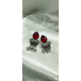 Vintage Oxidised Red  Pendant Set for Ethnic Functions