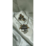 Sparrow  Design Red Pendant Set for Girls