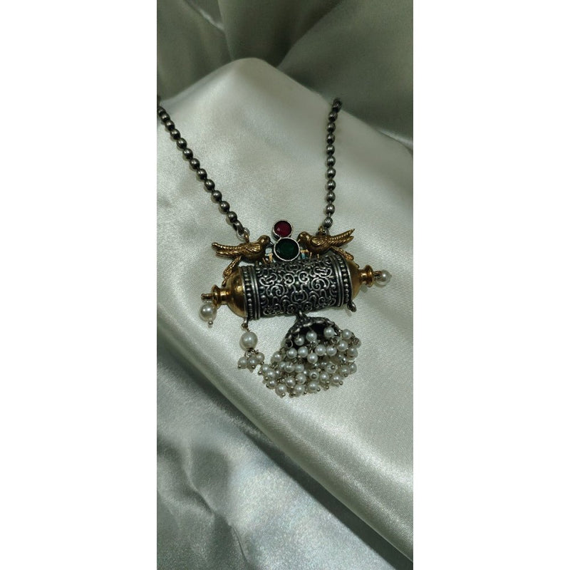 Sparrow  Design Red Pendant Set for Girls