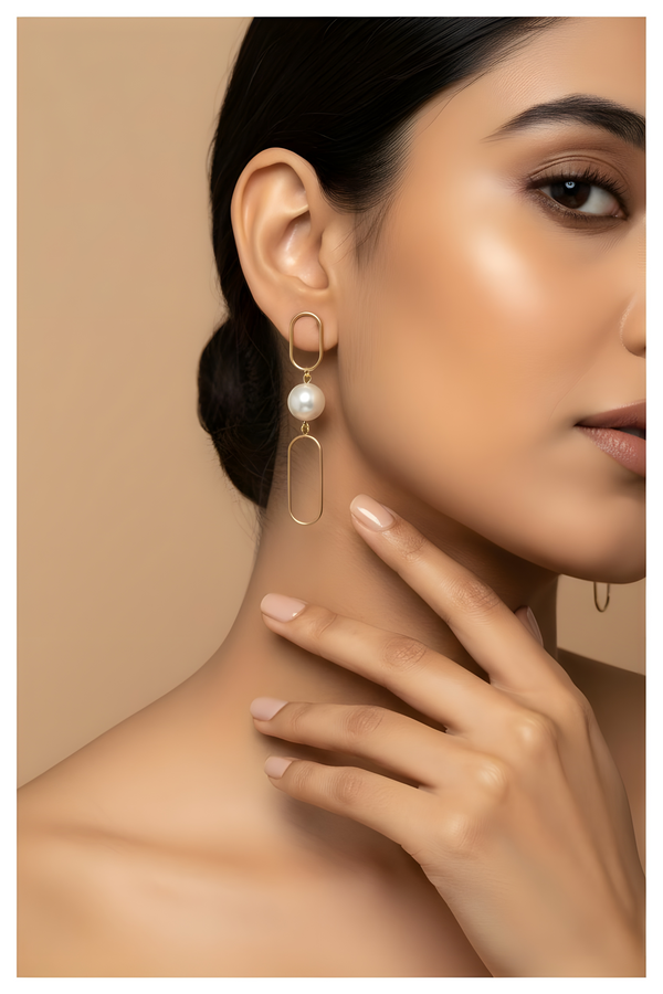 Minimalist pearl Earrings for Girls & Women