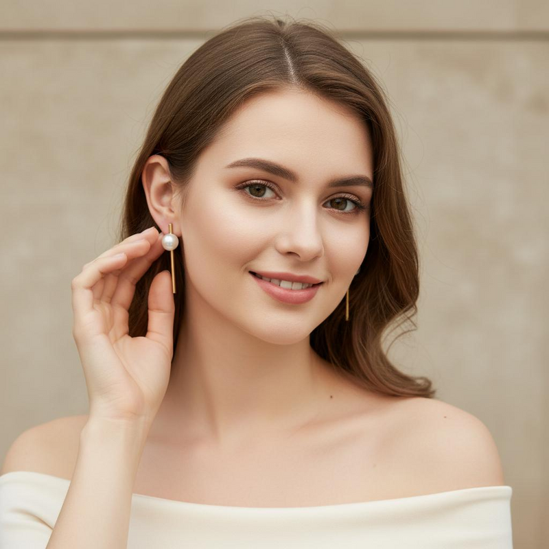 Designer Alloy Hoop Earrings