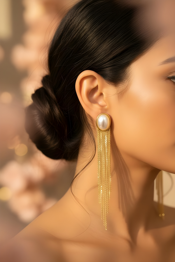 Party Wear Gold motif Earrings for Women – Designer Jewelry