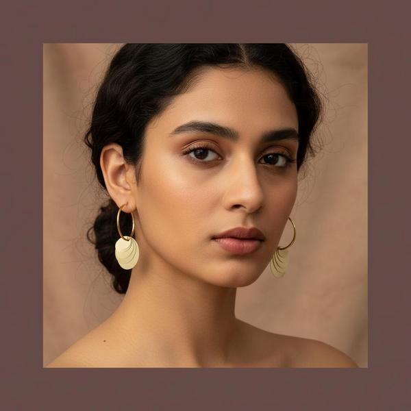 Party Wear Gold Hoop Earrings for Women – Designer Jewelry