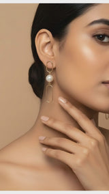 Minimalist pearl Earrings for Girls & Women